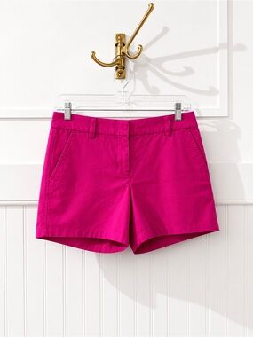 J. Crew Bright Fuchsia Cotton Bermuda Shorts